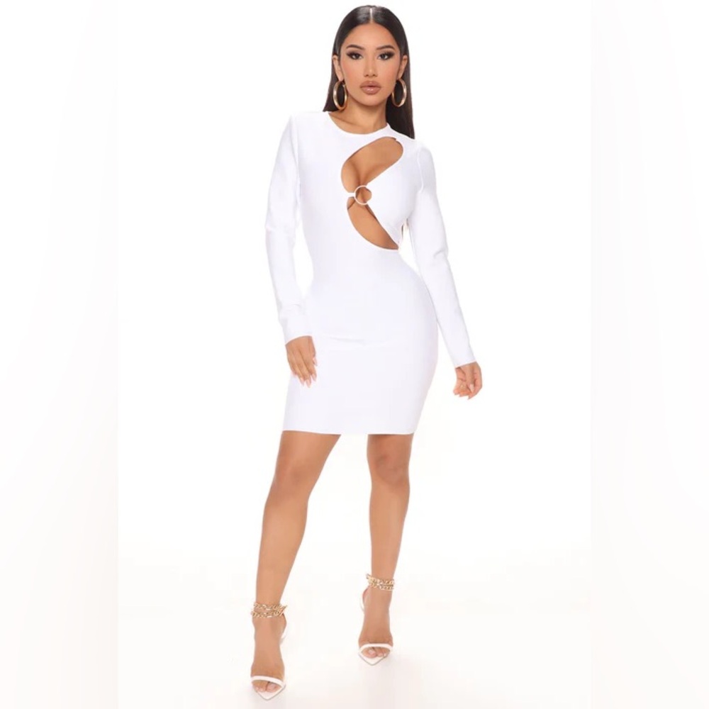 Fashion Nova Lori Bandage Mini Dress | Size Large